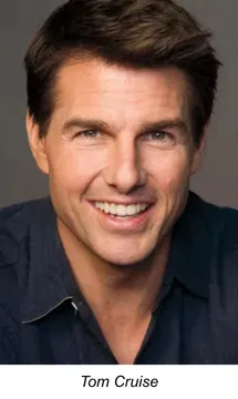 A Few Good Men, Collateral, Edge of Tomorrow, Interview with the Vampire, Jack Reacher 1, Jack Reacher 2, Jerry Maguire, Knight and Day, Lions for Lambs, Minority Report, Oblivion