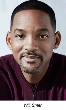 After Earth, Bright, Collateral Beauty, Focus, Gemini Man, Hancock, Hitch, I Am Legend, I Robot, Independence Day 1